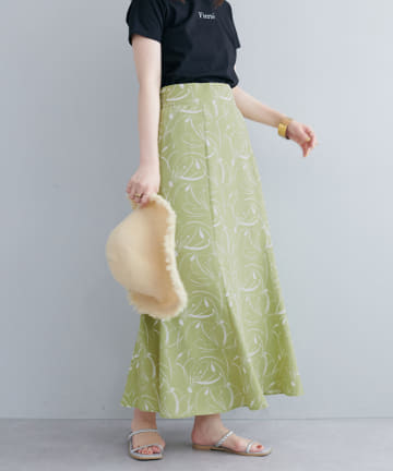 natural couture(ナチュラルクチュール) WEB限定/長さ変えれるゆるマーメイドスカート