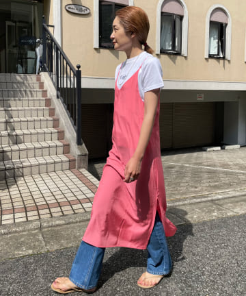 レイヤードタイトキャミワンピース