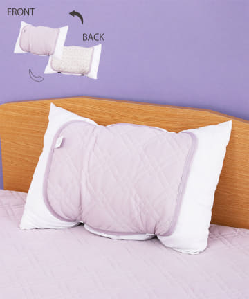 3COINS(スリーコインズ) 【お部屋で快適に過ごそう】リバーシブルワッフル冷感枕パッド