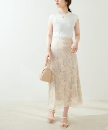 NICE CLAUP OUTLET(ナイスクラップ アウトレット) 【natural couture】レースマーメイドスカート