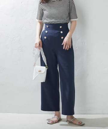 natural couture(ナチュラルクチュール) WEB限定/マリンワイドパンツ