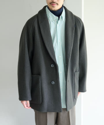 BLOOM&BRANCH(ブルームアンドブランチ) Phlannèl / Wool Roving Twill Short Coat