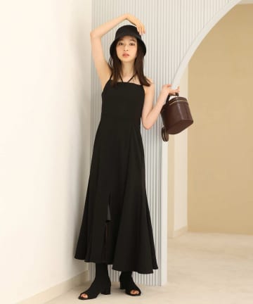 one after another NICE CLAUP(ワンアフターアナザー ナイスクラップ) 【S・Mサイズ展開】ホルターキャミワンピース