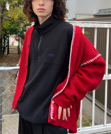 【THOUSAND MILE】別注裏起毛ハーフジップスウェット