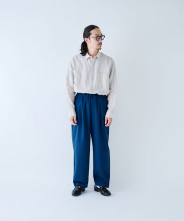 BLOOM&BRANCH(ブルームアンドブランチ) Phlannèl / Cotton Silk Easy Trouser