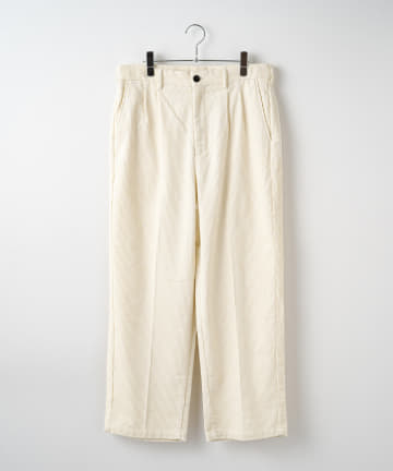*【WHIMSIC】CORDUROY TWO TUCK EASY SLACKS