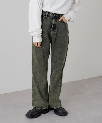 【WHIMSIC】OVER DYE DENIM PANTS