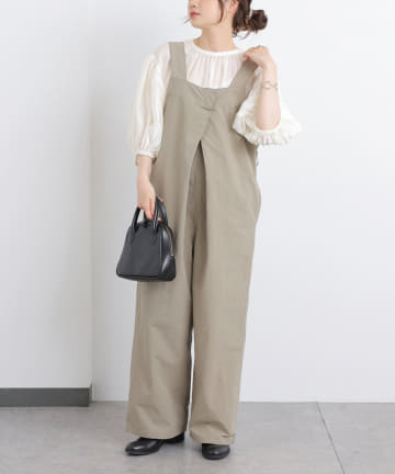 【Du noir】コットンリネンサロペット