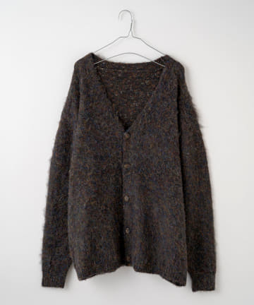*【WHIMSIC】MIX SHAGGY KNIT CARDIGAN