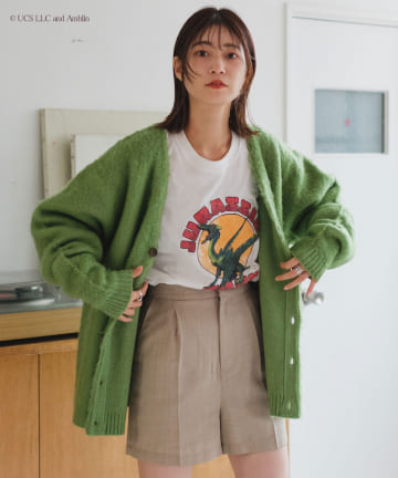 【WHIMSIC/WEB限定】PLAIN SHAGGY KNITCARDIGAN
