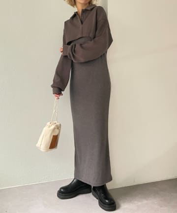 【CPC SCAMP】ショートポロセットキャミワンピース