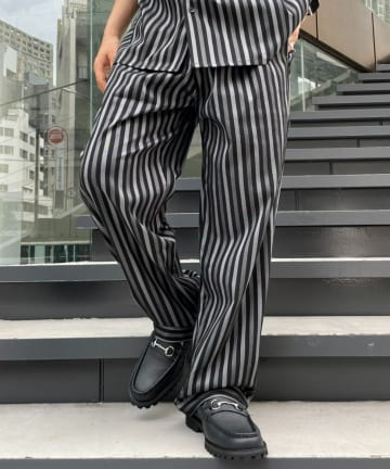 【セットアップ】ストライプイージーパンツ ユニセックス