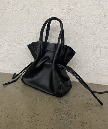 【GALENA】レザーミニ巾着トート