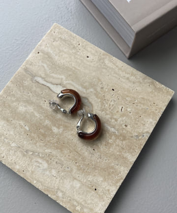 【GOLDY】プチマーブルイヤリング