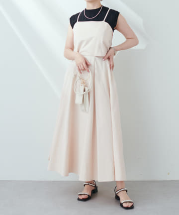 NICE CLAUP / OLIVE des OLIVE OUTLET(ナイスクラップ  / オリーブ デ オリーブ アウトレット) 【natural couture】マルチウェイキャミワンピース