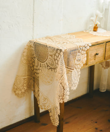 salut!(サリュ) レースマルチクロス（ベージュ）