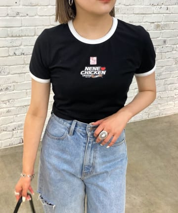 OUTLET(アウトレット) 【WHO'S WHO gallery】SLOPPY×ネネチキン リンガーTEE