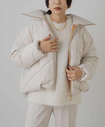 【6×1/シックスバイワン】ハイカラーダウンジャケット