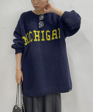 カレッジロゴハンドニット