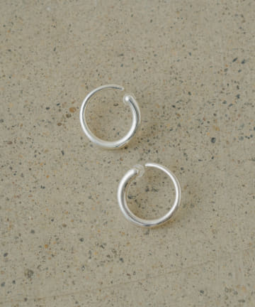 【MCSTUDIO/エムシースタジオ】シルバーラインフープピアス