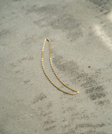 【MCSTUDIO/エムシースタジオ】ゴールドディスクチェーンネックレス