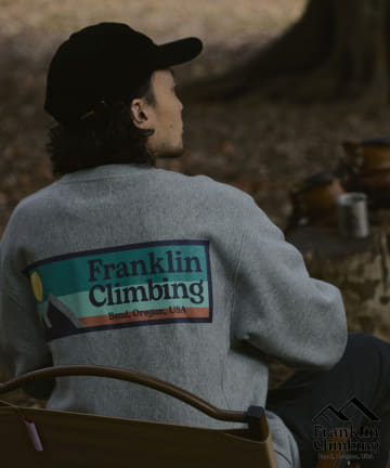 CIAOPANIC TYPY(チャオパニックティピー) 【Franklin Climbing】バックロゴスウェットテッククルー