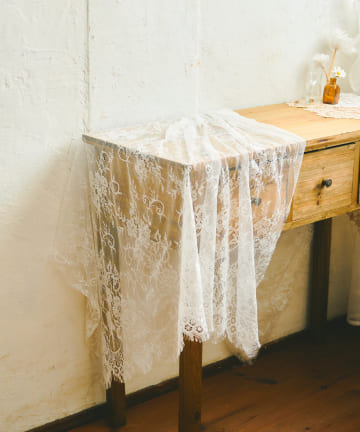 salut!(サリュ) サイドフラワーレースファブリック