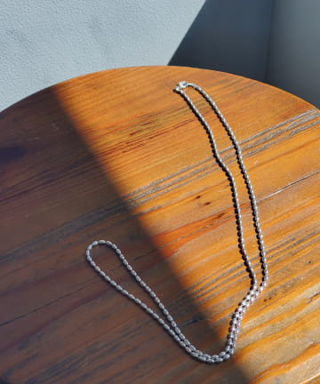 【WEB限定】ボールチェーンロングネックレス