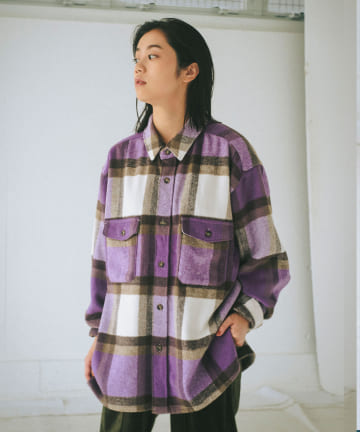 *【WHIMSIC】HEAVY FLANNEL CHECK SHIRT