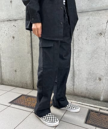 ペイズリージャガードパンツ