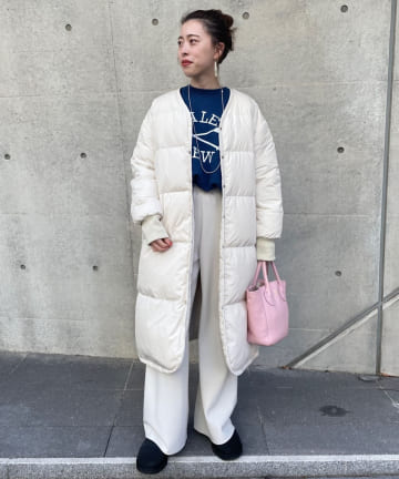 リバーシブルキルトダウンコート