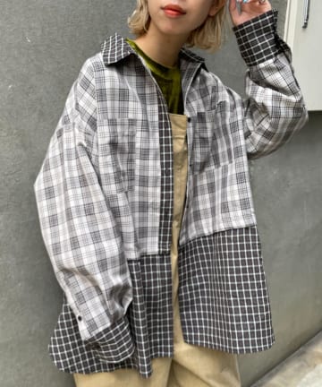 2WAYチェックシャツ