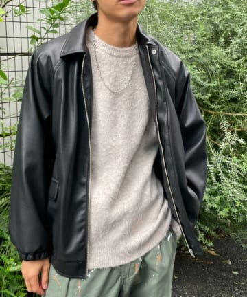 モヘアニットプルオーバー