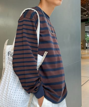 クレイジーボーダー長袖Tシャツ