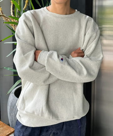 【Champion】REVERSE WEAVE クルーネックスウェットシャツ