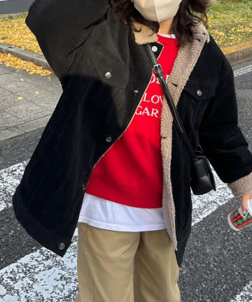 CPCM(シーピーシーエム) コーデュロイ裏ボアジャケット