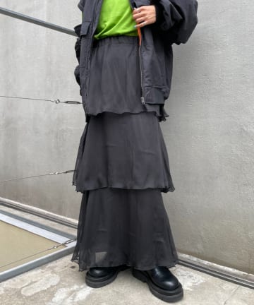 【AKB48 本田仁美さん着用】ティアードIラインスカート