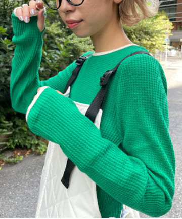 ワッフルパックオープンリンガーtee
