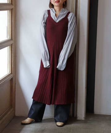 BLOOM&BRANCH(ブルームアンドブランチ) Phlannèl / Wool Camisole Dress XS