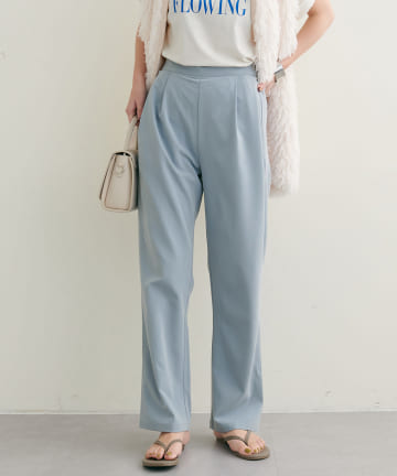 natural couture(ナチュラルクチュール) 2022AWアイテム/セットアップ着用可/きれいめポリエステルレーヨンパンツ