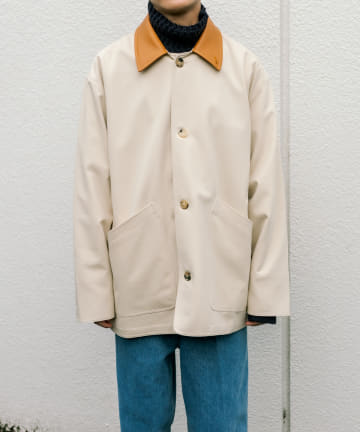 BLOOM&BRANCH(ブルームアンドブランチ) Cristaseya / BLOUSON WITH LEATHER PATCH