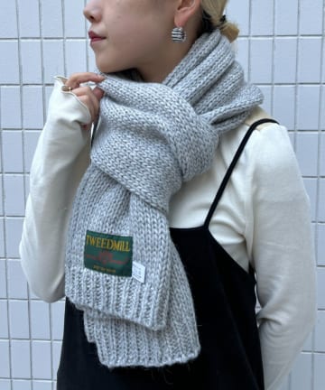 【TWEED MILL/ツイードミル】Knit Muffler