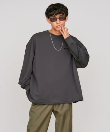 【WILLY CHAVARRIA】別注 ワッフルスリーブバッファローT