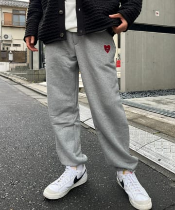ステファンハート刺繍裏毛スウェットパンツ