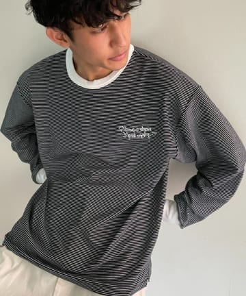 ナローピッチボーダーTシャツ