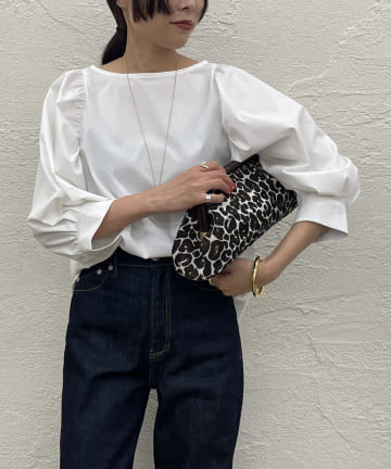 パフロングスリーブブラウス