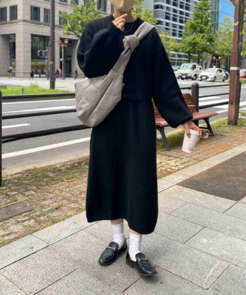 もちもちニットセットワンピース