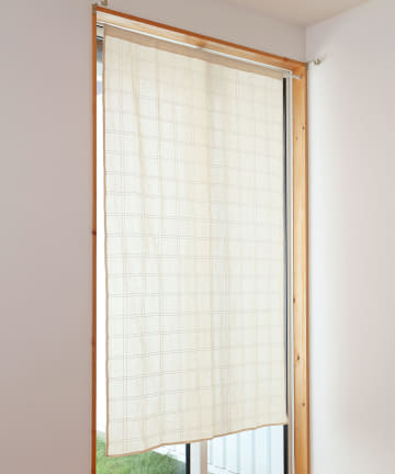 チェックステッチスタイルカーテン