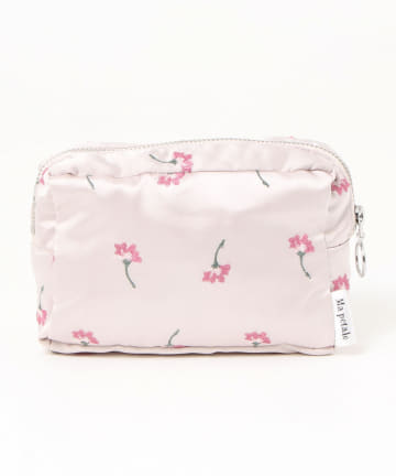natural couture(ナチュラルクチュール) Ma Petal/サテン刺繍ポーチ1月~6月