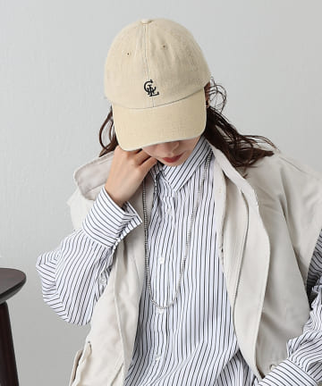 【UNISEX】ロゴ刺繍コットンツイルキャップ